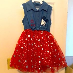 Minnie Mouse Dress w/ Tulle skirt, never worn. NWT